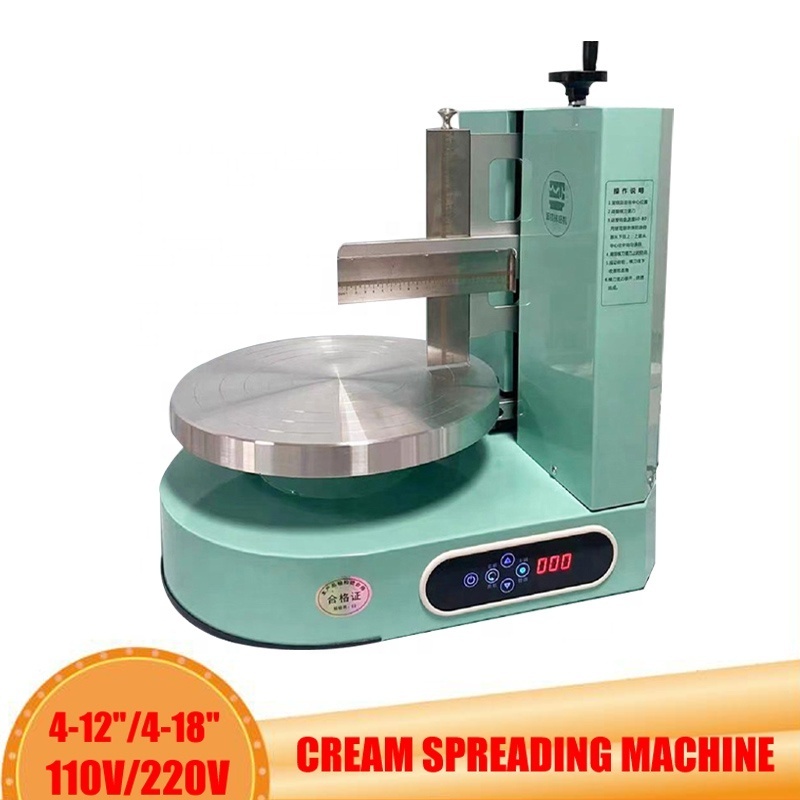 Automatic Cake Cream Spreading Coating Filling Machine Electric Cake Bread Cream Decoration Spreader Smoothing Machine