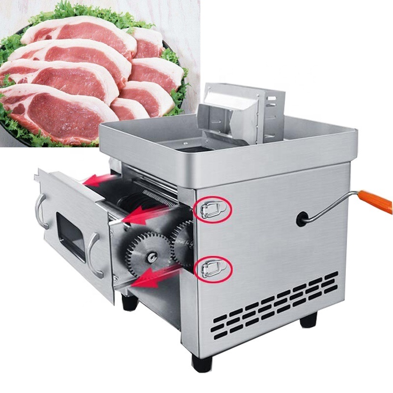 Manual Frozen Meat Slicer Upgraded Stainless Steel Meat Cutter Beef Mutton Roll Food Slicer Slicing Machine for Home Cooking