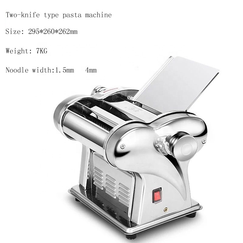 Stainless Steel Pasta Maker Machine Kitchen Household Noodle Machine Three Knife Portable Manual Food Processor