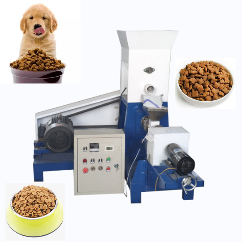 60-80 kg/h Dry dog food making machine/animals feed pellet making machine/pet food extrude for sale