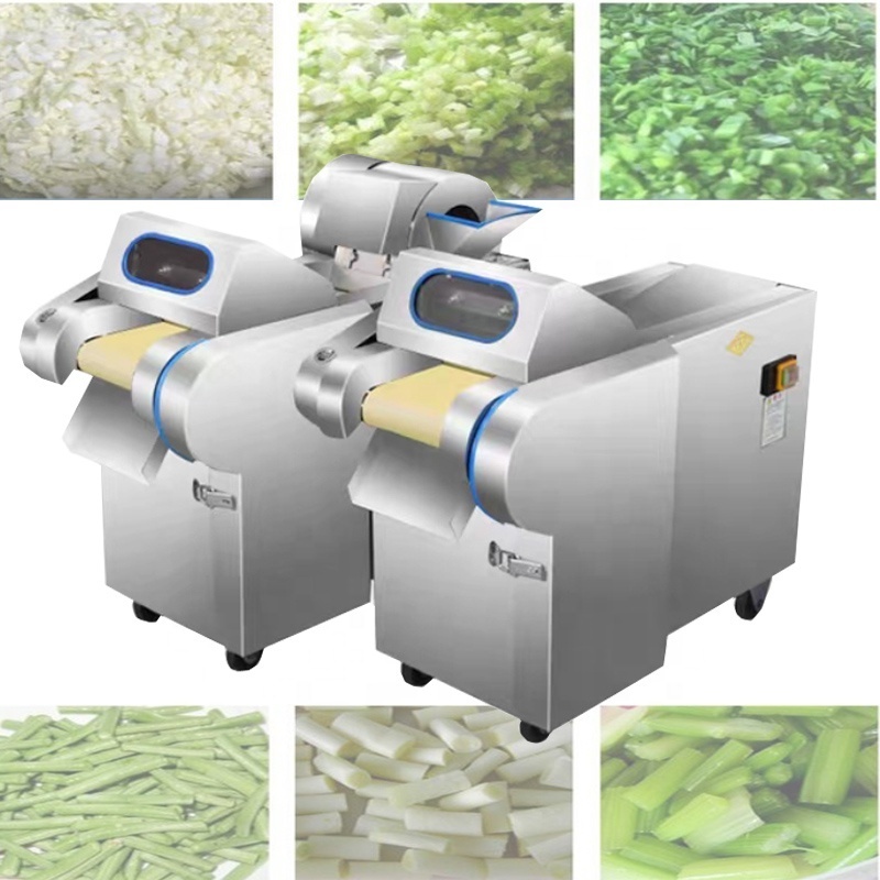 Electric vegetable cutter machine commercial automatic potato radish cabbage onion diced shredder slicer for sale