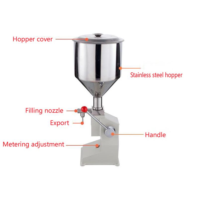 Food filling machine Manual pressure stainless paste dispensing liquid packing equipment sold cream machine