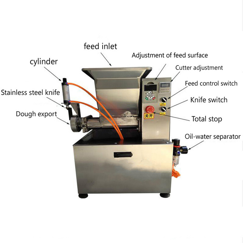 Dough cutting machine for small dough divider and dough ball cutter maker machine