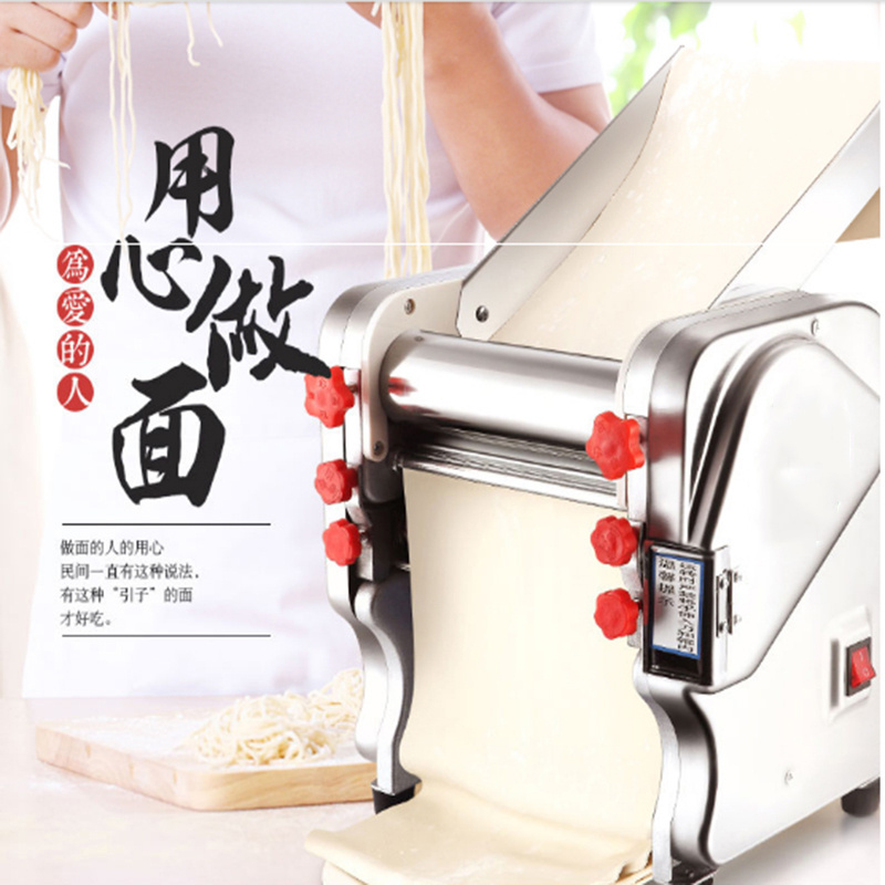 2019 newest design top quality electric noodle making machine  dough roller pasta maker noodle cutting machine