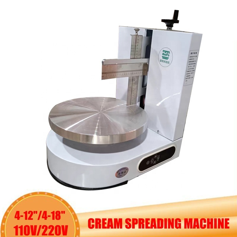 Automatic Cake Cream Spreading Coating Filling Machine Electric Cake Bread Cream Decoration Spreader Smoothing Machine