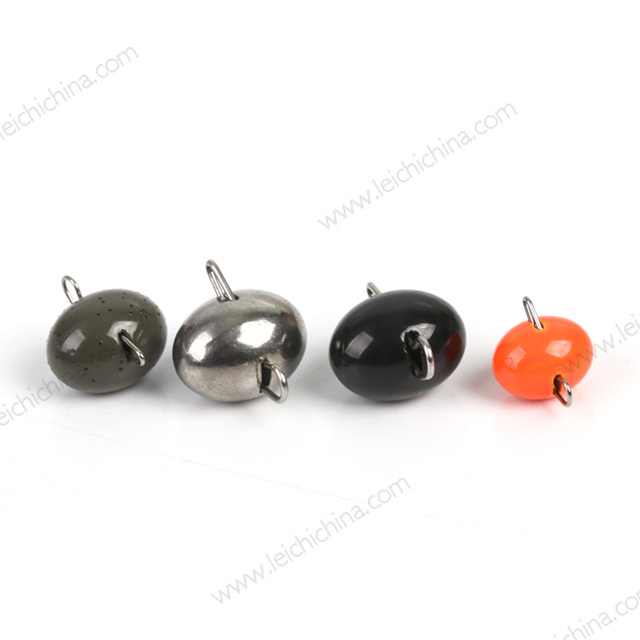 Swing football fishing tackle tungsten sinker jig head