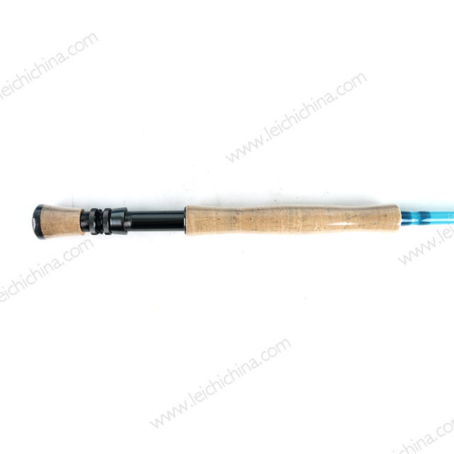 Transparent saltwater resistant guide glass blank fiberglass fly fishing rod