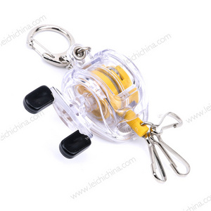 Bait casting fishing reel Key Chain Zinger retractor