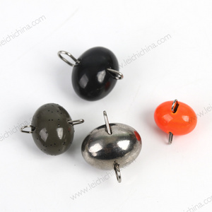 Swing football fishing tackle tungsten sinker jig head