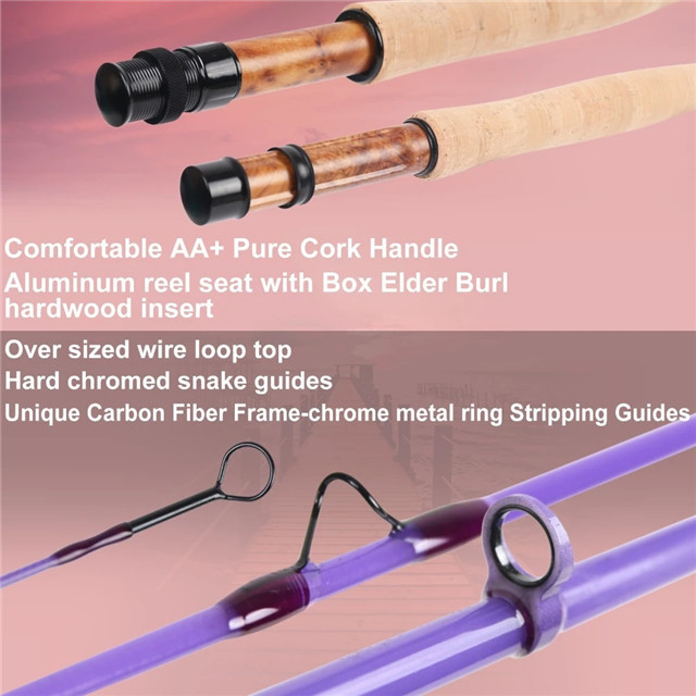 Unidirectional carbon frame guide rod solid glass fishing rods