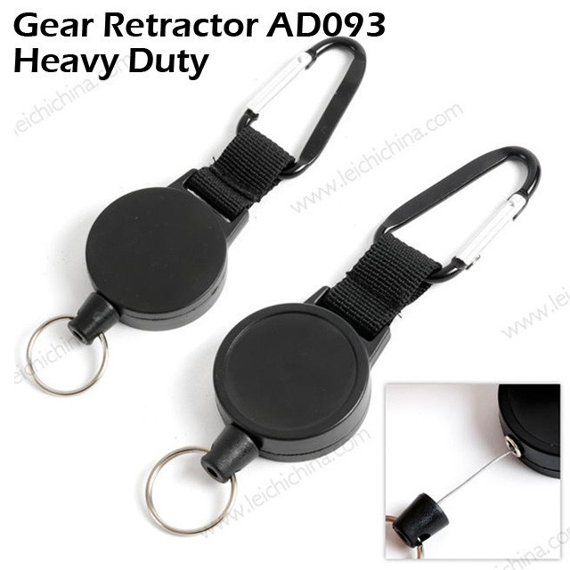 Heavy duty zinger fishing gear retractor