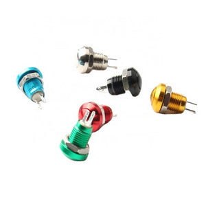 8mm Ball head metal button mini small switch proof self-resetting sellf-locking circular micro