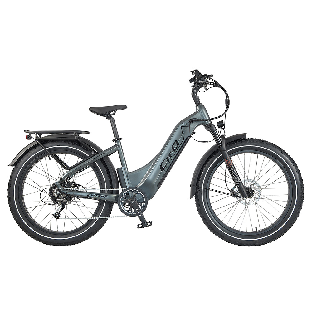 USA stock warehouse good quality snow bike electric with 750w 52v city Electric bicycle front suspension e bike city fat ebike