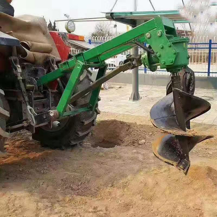 Tractor digging tree pits, Tree planting drilling machine,Tree planting machine