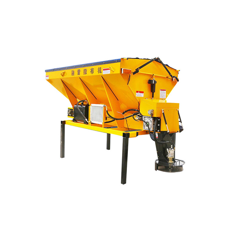 Good Quality Evenly Lime/Concrete/Salt/Powder 8 Cubic Capacity Spreader Truck  Spreader For Sale