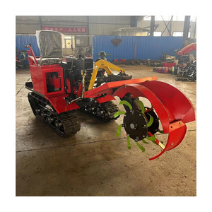 Hot sale Farm Cultivator Rotary Tiller Agricultural 25 35 hp In stock Mini Crawler Tractor Small Tractors rotary cultivator