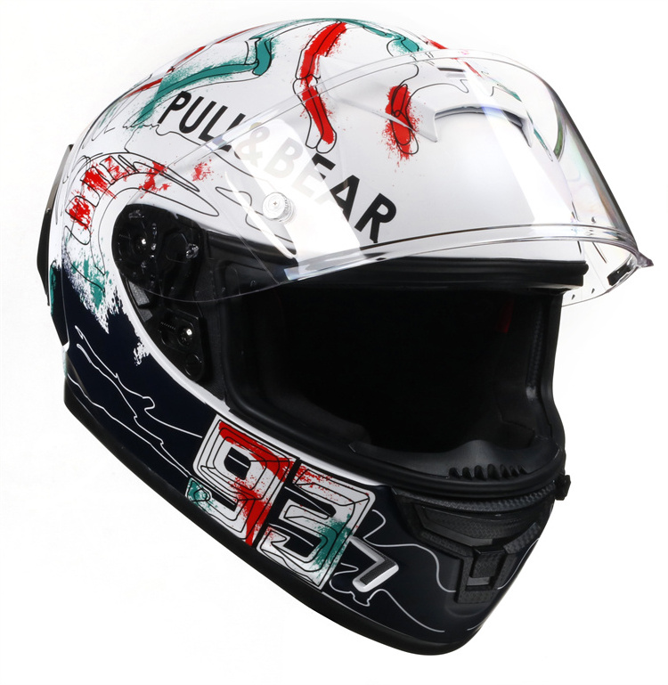 Wholesale Mini Motor Helmet For Gift Full Face  road Motorcycle Helmet /black S/m/l/xl Safe Driving Md-fp03 Abs