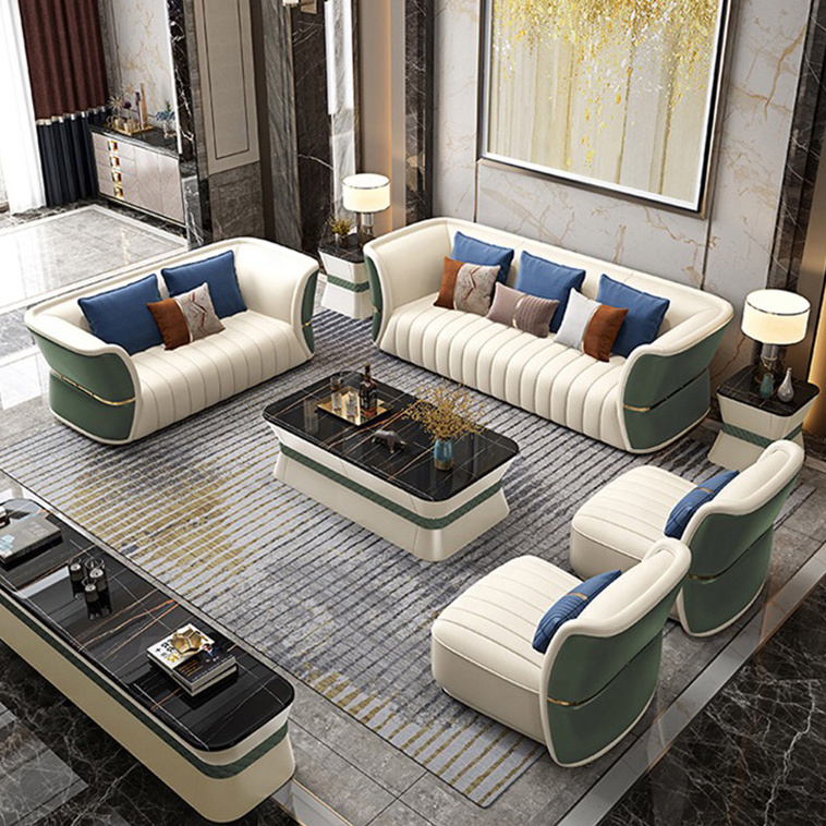 New high quality velvet italian sofa set designs luxury 3-8 seater sofa gold luxury living room furniture set sofa