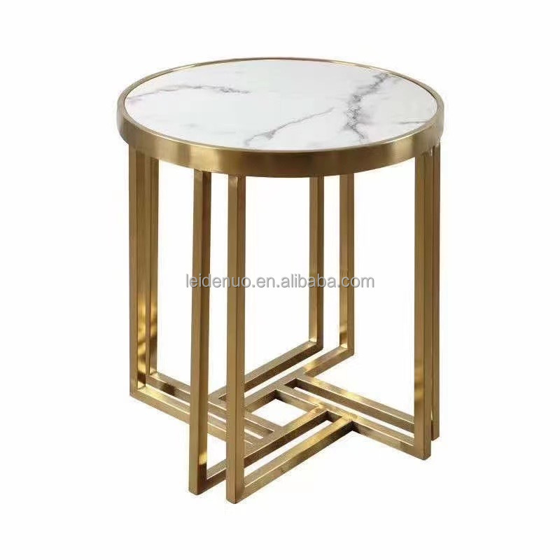 nordic living room round sofa side table modern minimalist small coffee table light luxury small apartment side corner table