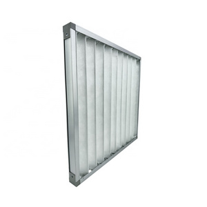 Aluminum alloy frame non-woven filter material G3 G4 Pleated Panel Air Filter