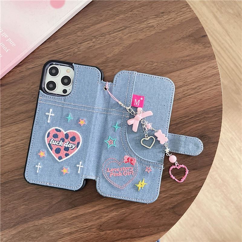 Fashion Unique Cowboy Design Jeans Back Cover Phone Case For iphone 15 14 13 12 11 pro max case