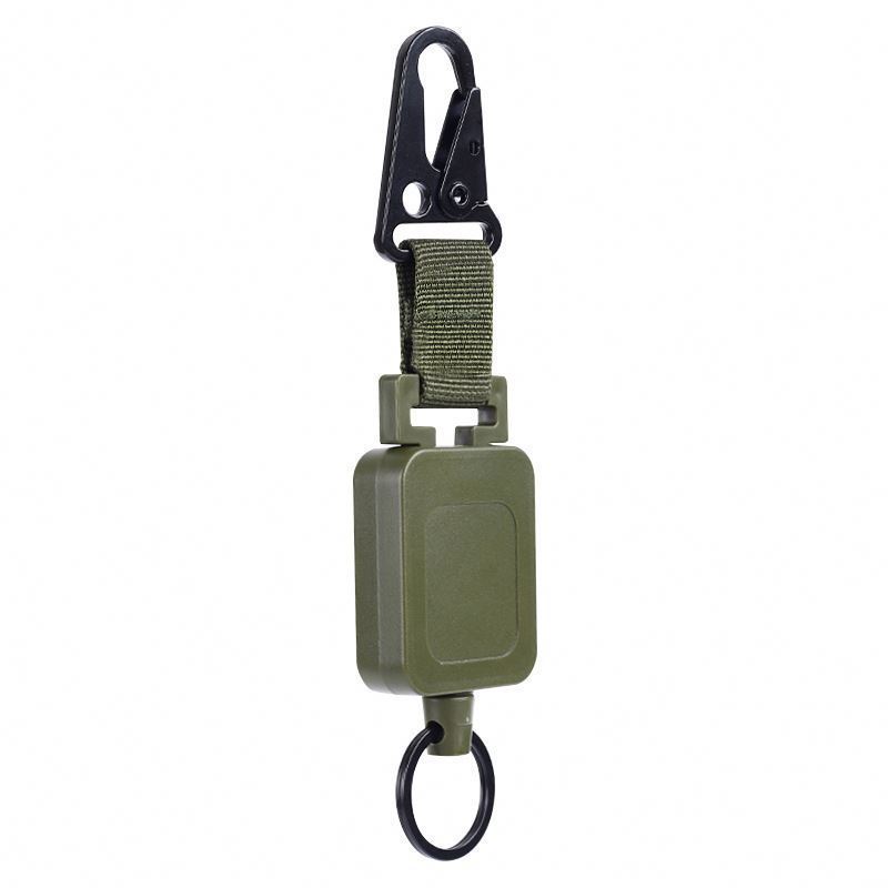 Retractable Carabiner Holder with Cord Fly Fishing Zinger Retractor for Anglers Vest Pack Retractable Keychain