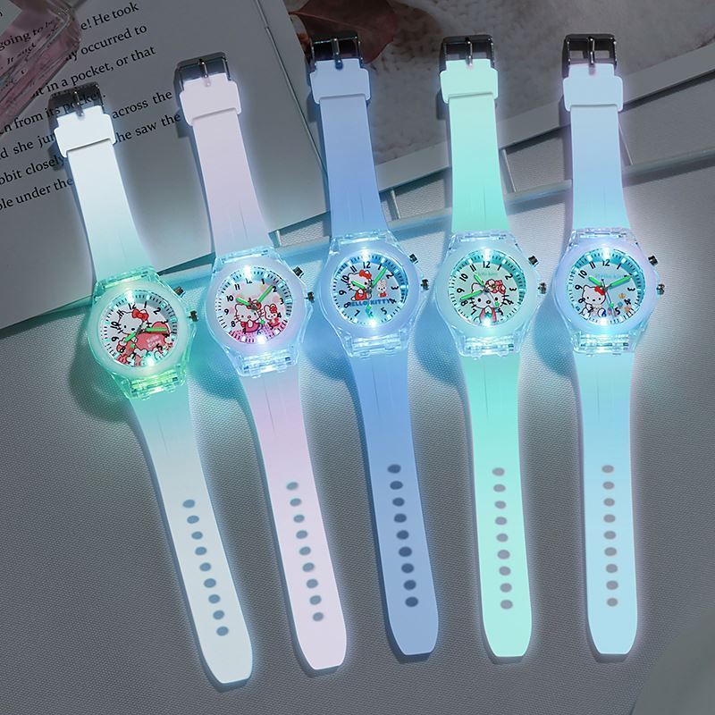 LED Light Kids' Digital Watch Flash Light Children Wrist Watch Clock 3D Cartoon kid's Quartz Watch reloj Flashing