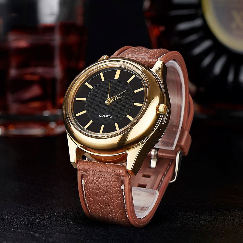 Creative and personalized watch USB electronic cigarette lighter Business watch rechargeable windproof lighter 2 in 1