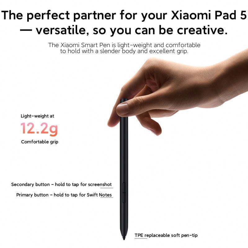 Original Xiaomi Smart Pen Xiaomi Pad 5/5 Pro  Mi Stylus Pen 240Hz Drawing And Writing Screenshot 152 mm Tablet Screen Touch