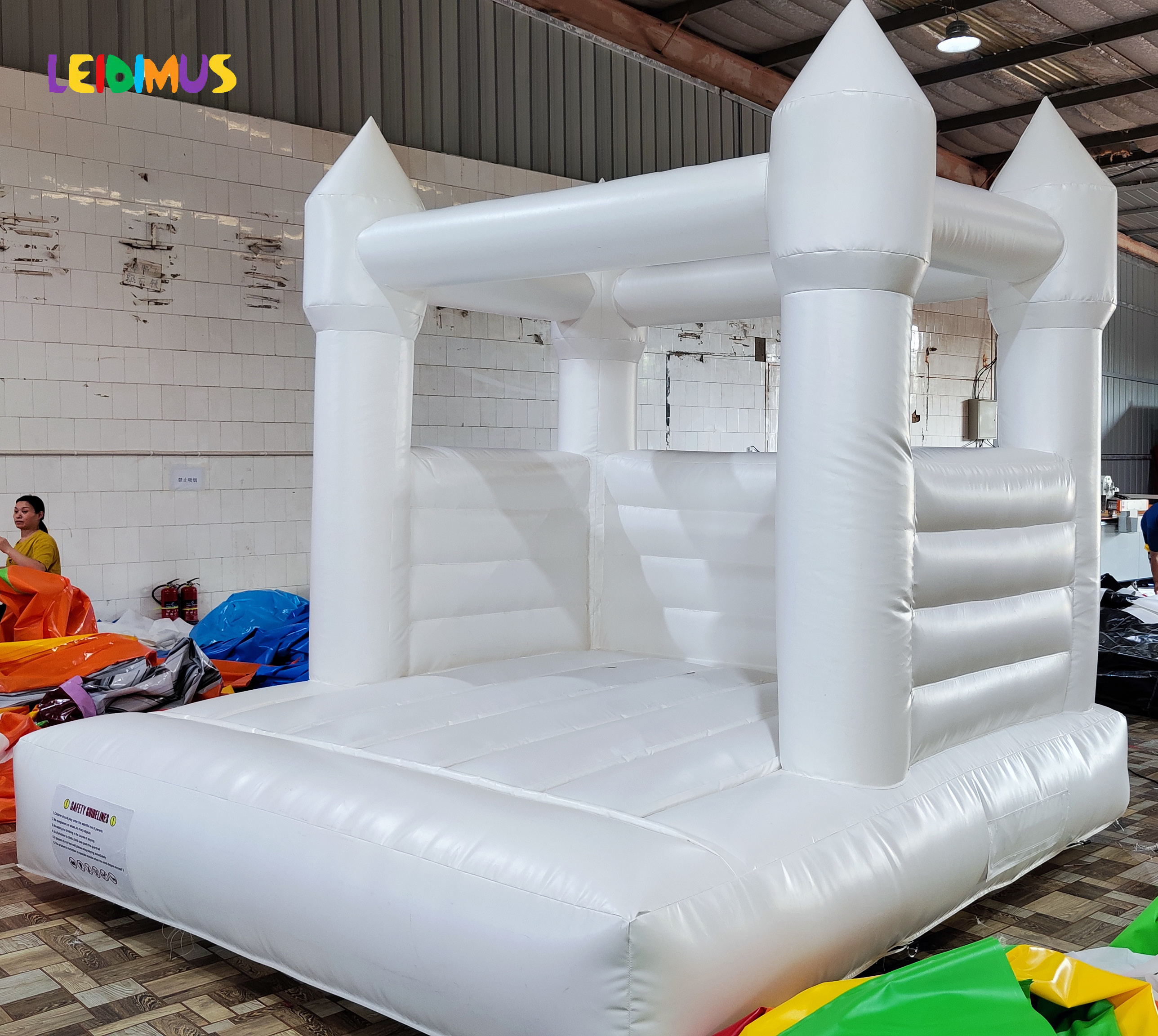 Commercial Inflatable Bouncer Inflatable Moon Bounce House white Slide Combo for Sale Bag Custom Party Set Castle Birthday OEM