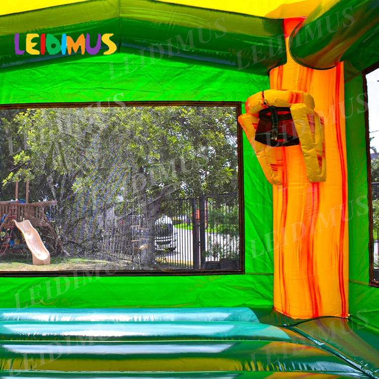 large green jumping bouncy castle used Commercial Grade Inflatable Bounce House for Kids and Adults with Blower