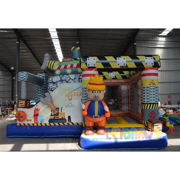 Inflatable Cartoon Character Bouncy Castle Prices Wholesale Engineering car Bouncer Castle Jumper Inflatable Factory