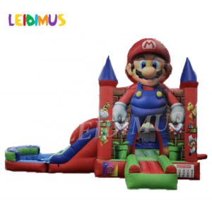 Inflatable Super Mario Bouncy House With Slide Combo Jumping castle bounce house For Sale