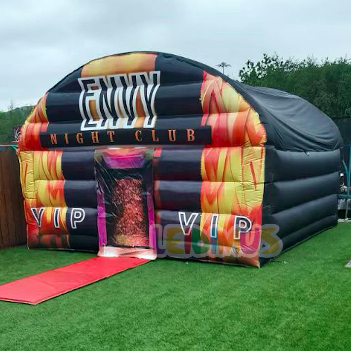 Outdoor disco party blow up nightclub tent inflatable night club inflatable dancing tent for sale