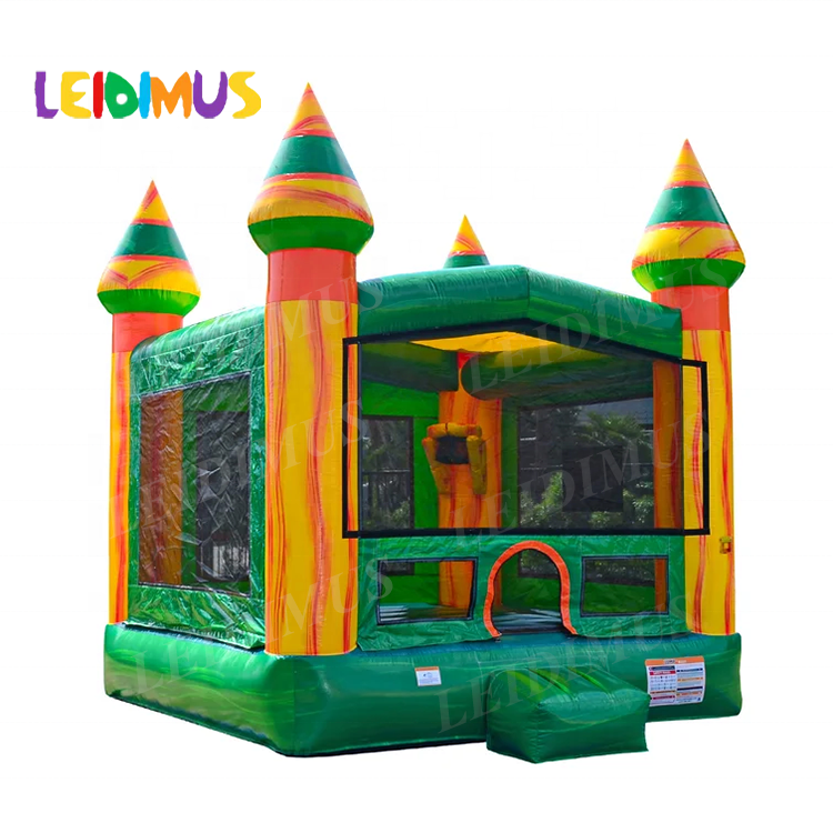 large green jumping bouncy castle used Commercial Grade Inflatable Bounce House for Kids and Adults with Blower