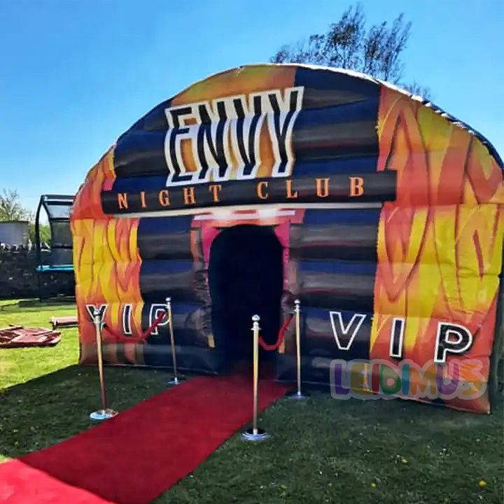 Outdoor disco party blow up nightclub tent inflatable night club inflatable dancing tent for sale