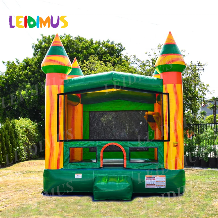 large green jumping bouncy castle used Commercial Grade Inflatable Bounce House for Kids and Adults with Blower