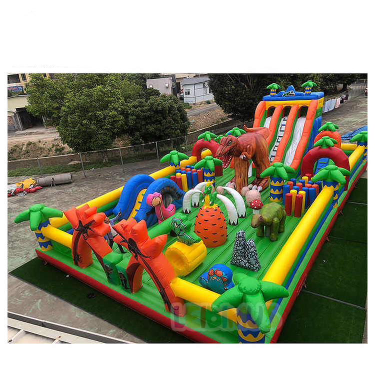 Dinosaur Park Inflatable bouncer bounce house Amusement Park Giant bouncy castle Combo Fun City Outdoor big jumping castle