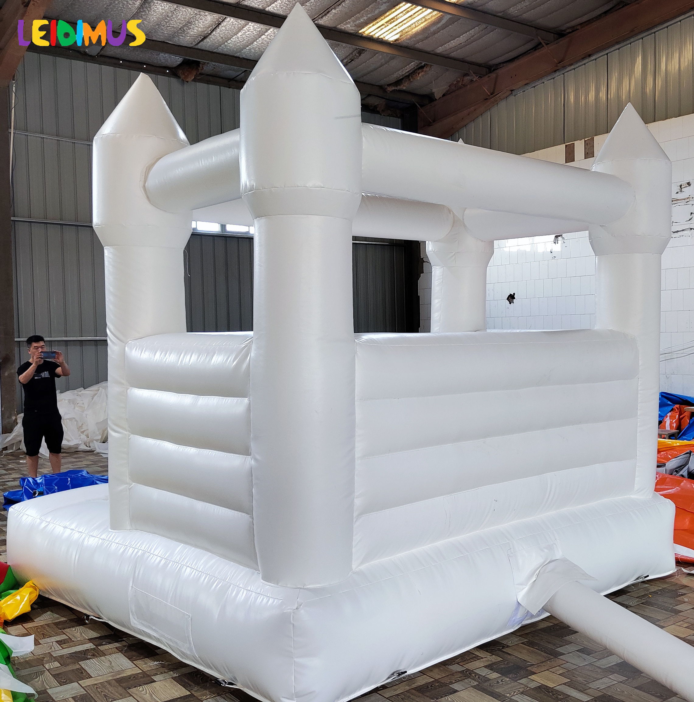 Commercial Inflatable Bouncer Inflatable Moon Bounce House white Slide Combo for Sale Bag Custom Party Set Castle Birthday OEM