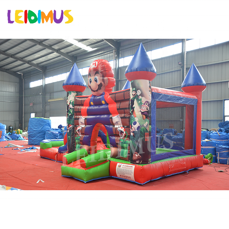 Inflatable Super Mario Bouncy House With Slide Combo Jumping castle bounce house For Sale