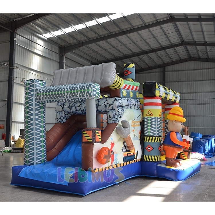 Inflatable Cartoon Character Bouncy Castle Prices Wholesale Engineering car Bouncer Castle Jumper Inflatable Factory