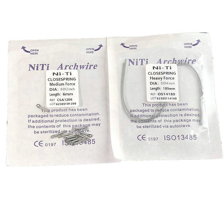 Dental Niti Arch Wires Orthodontic Archwire/Arch Wire Flexible Dental Round Archwires for Dentist