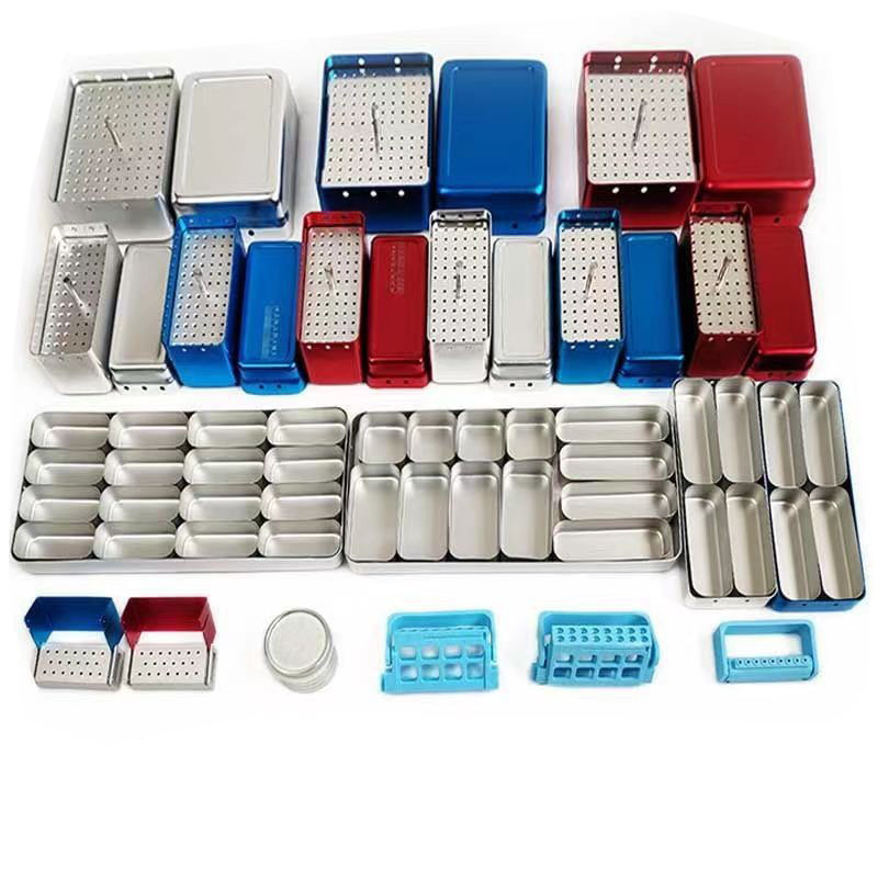 Dental Instrument Disinfection Box for 5pcs/10pcs Autoclave Sterilization Rack Tray High Temperature Dentist Tools