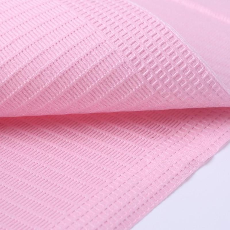 125pcs Disposable Waterproof Medical Paper Dentist Oral Hygiene Bib Neckerchief Dental Clean Pad Sheets