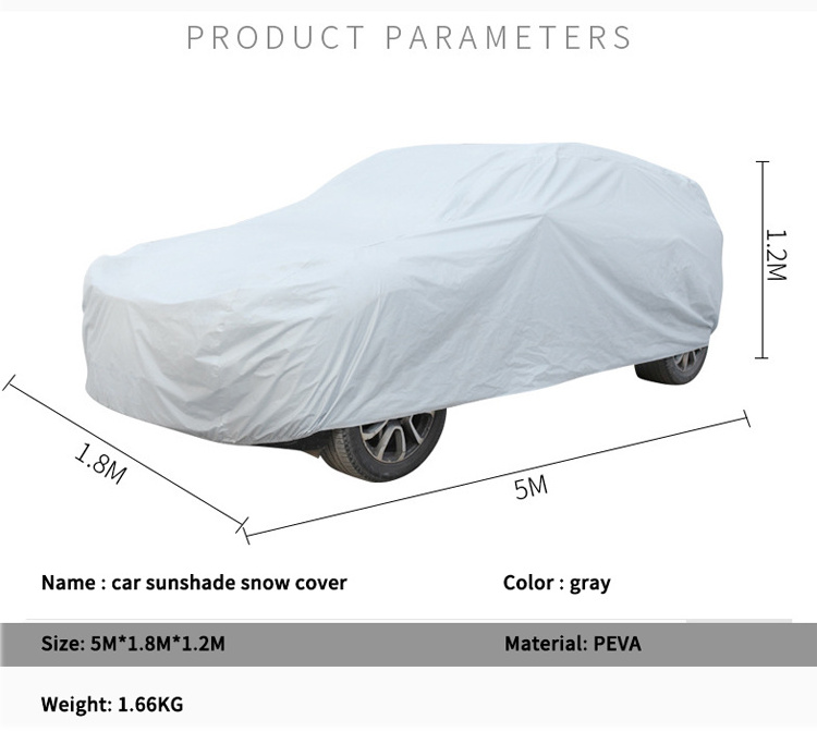 Four-season peva outdoor parking car roof umbrella hail protection car cover