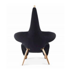 Star shape leisure chair for meeting velvet tufted arm chair for living room furniture