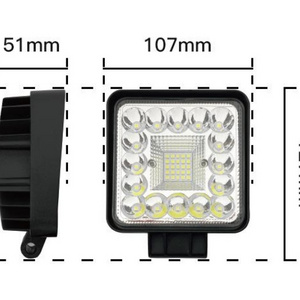 4-inch 41LED working lamp off-road vehicle lamp repair lamp large field of view vehicle led spotlights 123w square small hole