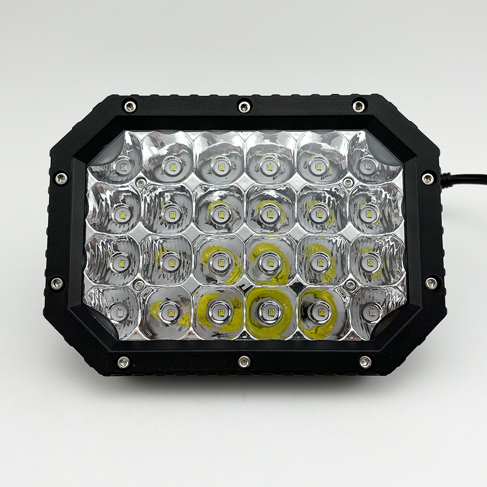 High quality High Power 12-80V Led Work Light Square Truck Farm Mine Machines Flashing Spot Lights LED Driving Light