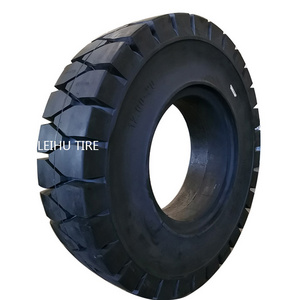 chinese tire LEIHU brand llantas solid wheels forklift truck tires 5.00-8 6.00-9 7.00-9 7.00-12 7.00-15 7.50-15