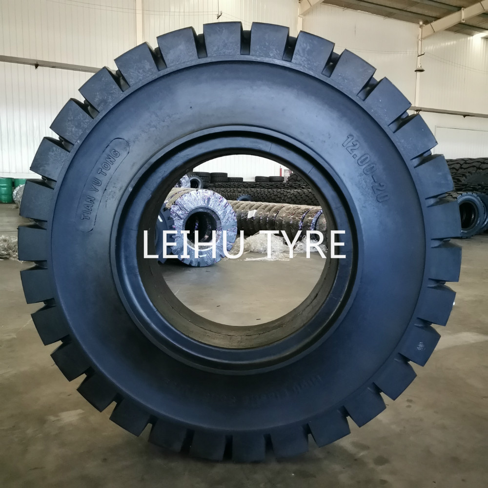 chinese tire LEIHU brand llantas solid wheels forklift truck tires 5.00-8 6.00-9 7.00-9 7.00-12 7.00-15 7.50-15